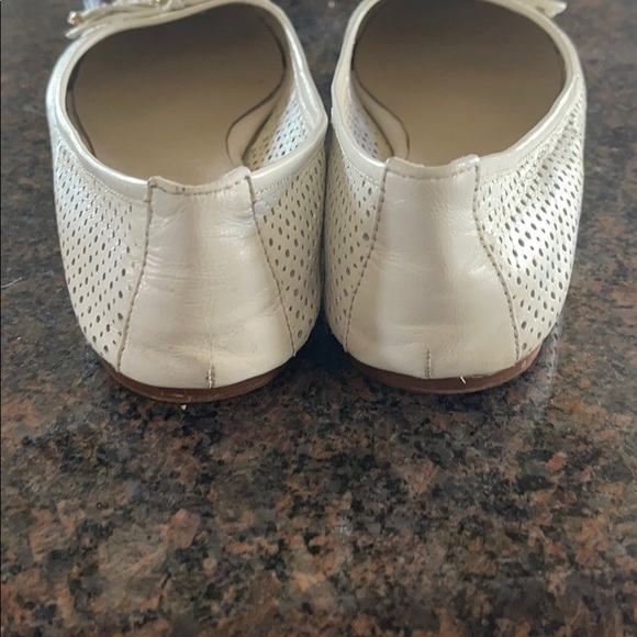 Barroco flats  with bow and gold design 36 white - Picture 3 of 4